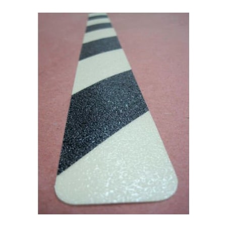 American Permalight 3M Safety Walk Anti-Skid Strips, 2"W x 31"L, Photoluminescent/Black 83-3415